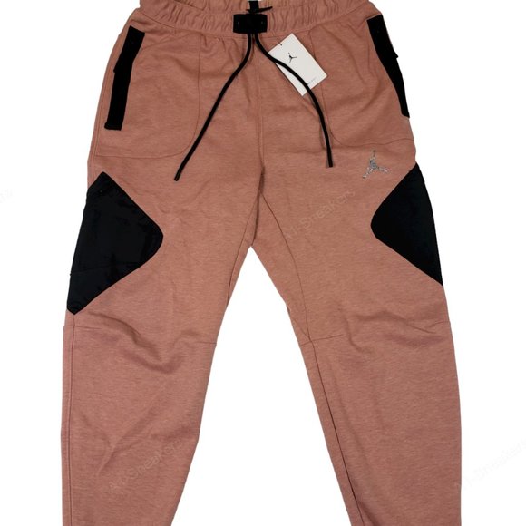 Jordan Dri-Fit Air Statement Fleece Pants (Coral/Black). Brand New. Mens Size XL - Picture 2 of 8